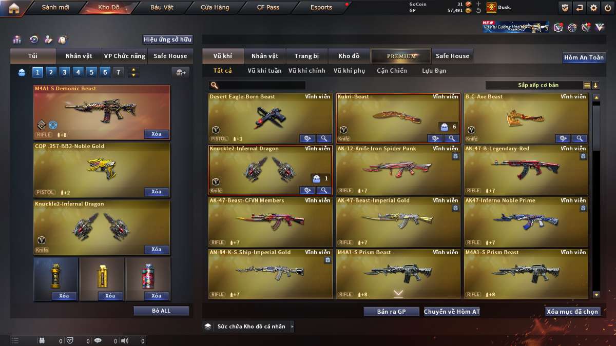 shop acc cf uy tin gia re